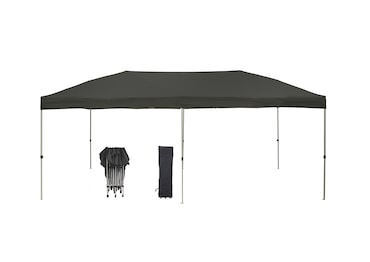 METRO PROFESSIONAL Gazebo pieghevole per catering Thagpi, acciaio/poliestere, 3 x 6 m, idrorepellente, nero