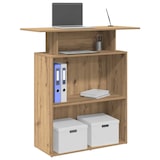 thumbnail of Bureau réception chêne artisanal 100x40x104 cm bois ingénierie Modèle Vega Creator