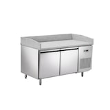 thumbnail of METRO Professional Table à pizza GPT2100, Acier inoxydable, 150 x 80 x 100 cm, 200 W, 241 L, 2 portes, compatible avec GHS2150, Argenté