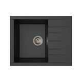 thumbnail of Evier - Résine Smc - Noir Pailleté - A Encastrer - Stradour - Cube 1c Xs - 62 X 50 Cm