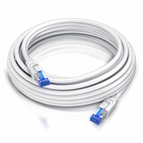 thumbnail of Primewire Patchkabel CAT 8 mit Baumwollummantelung - Gigabit Ethernet LAN Kabel - 40 Gbit/s - S/FTP PIMF Schirmung - Netzwerkkabel - 20m