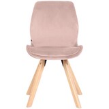 thumbnail of CLP Esszimmerstuhl Luna Samt HBT: 87,5x49x58 cm pink