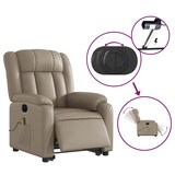 thumbnail of vidaXL Massagesessel mit Aufstehhilfe Elektrisch Cappuccino Kunstleder