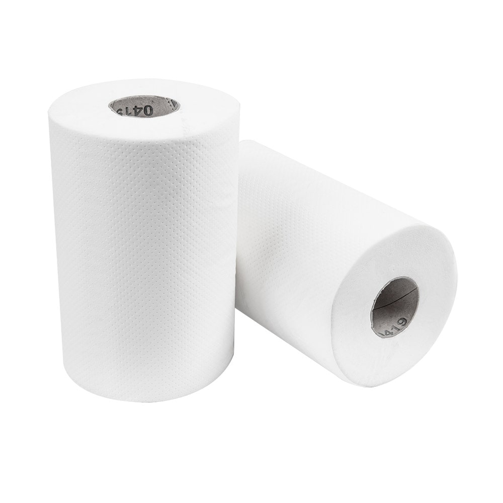 Garcia de Pou 12 Unités - Essuie-Mains "Mini-Barril" Ecolabel 1 Pli - 300 Feuilles 22 G/M2 Ø 13X20 Cm Blanc Ouate