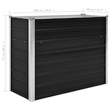thumbnail of vidaXL Garten-Hochbeet Anthrazit 100 x 40 x 77 cm Verzinkter Stahl