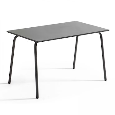 Table de terrasse en acier gris