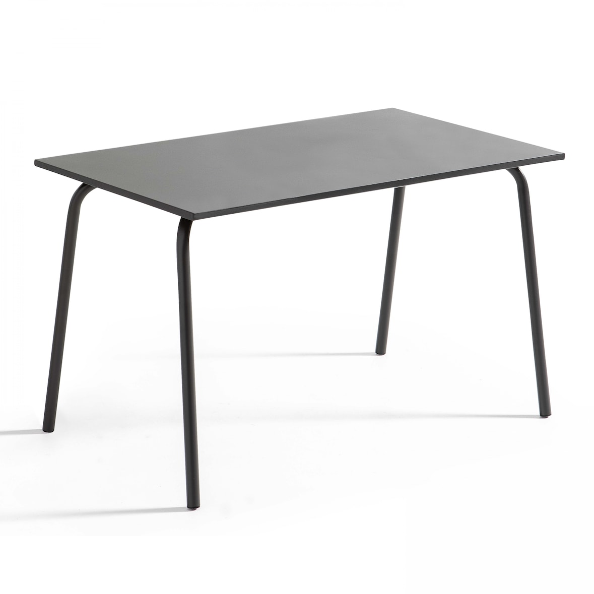 Table de terrasse en acier gris