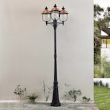 thumbnail of Lampione 3 luci in alluminio palo telescopico illuminazione esterno Apollo