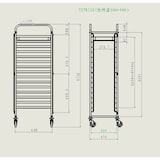 thumbnail of Skyrainbow Tablettwagen, 15x Backnorm 40x60