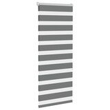 thumbnail of vidaXL Doppelrollo Dunkelgrau 65x150 cm Stoffbreite 60,9 cm Polyester