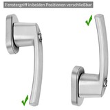 thumbnail of MONZANA® Fenstergriffe 8er Set Aluminium silber inkl. Schlüssel