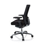 thumbnail of Sedia da ufficio NOVA PRO ALU stoffa nera hjh OFFICE