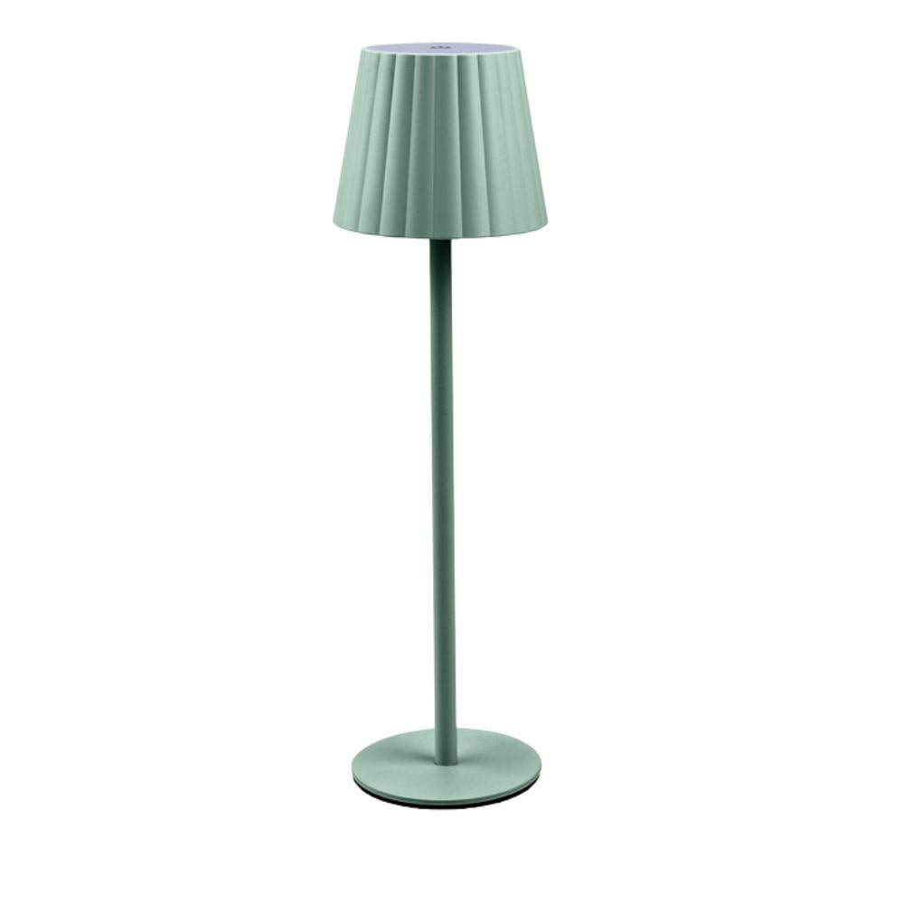 Set x6 Lampada da Tavolo LED Touch Dimmerabile, Ricaricabile USB Luce Calda in ABS/Ferro, Senza Fili cm 11x38, Casa, Bar e Ristoranti  - Verde