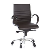 thumbnail of Bürostuhl / Chefsessel PARMA 10 Leder braun Chrom hjh OFFICE