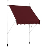 thumbnail of Helloshop26 - Manuell einziehbare Markise 1 Stück 150 x 125 cm verstellbar 200–300 cm modernes Design rotes Aluminium 20_0010452