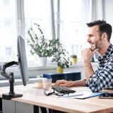 thumbnail of Ergotron LX Monitor Tischhalterung mit C-Klemme (45-608-224), schwarz