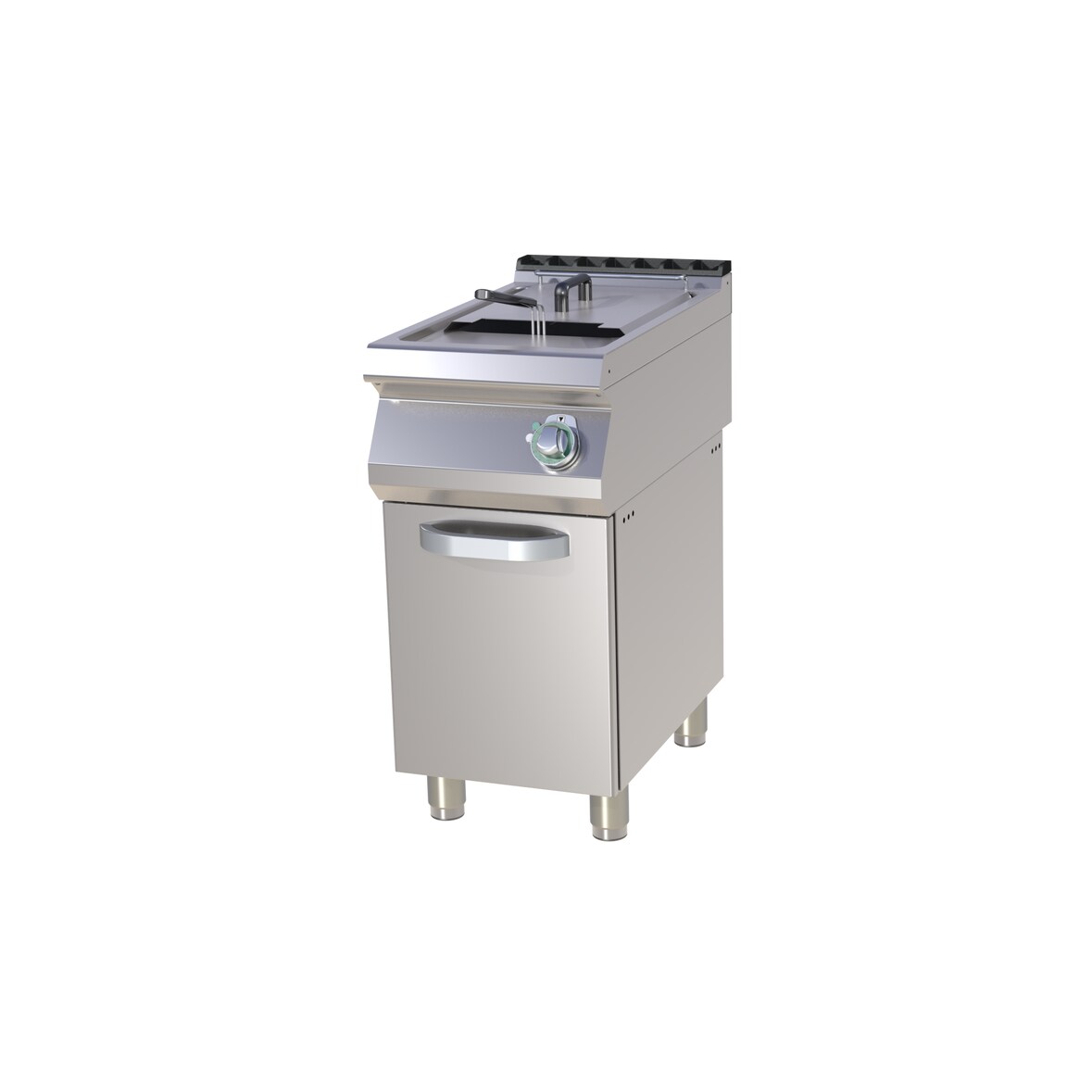 Gastro Elektro Fritteuse Friteusse Standgerät Unterbau 17 Liter 400x730x900 mm 50-190°C 13,5 kW