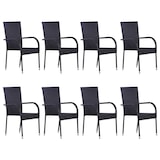 thumbnail of Helloshop26 - Juego de comedor para jardín exterior negro de 9 piezas 02_0014121