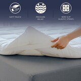 thumbnail of Topper Letto Francese 140x190 con ovatta 1000 g/m², extra comfort e camera d’aria traspirante