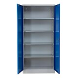 thumbnail of PROREGAL Stahlschrank BEE mit 4 verzinkten Fachböden | HxBxT 195x92x60cm | Grau-Blau | Werkstattschrank Werkzeugschrank Aktenschrank Universalschrank