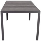 thumbnail of Garten-Esstisch, Kunststoff in Schiefer-Grau, 160 x 90 cm, Gestell Alu Schiefer-Grau, 74,5 cm Höhe, rechteckiger Outdoor-Tisch, Raburg Jerry XL