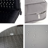 thumbnail of Luxe poly rotan set Savoie, loungeset, XXL bank rond, antraciet kussens grijs