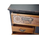 thumbnail of Apothekerskast HWC-A43, ladekast, massief dennenhout vintage shabby look 90x90x32cm