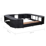 thumbnail of vidaXL Whirlpool-Umrandung Quadratisch 268×268×55 cm Poly Rattan