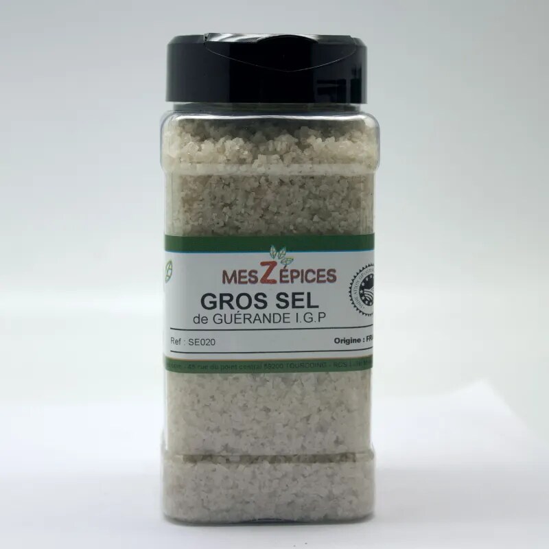 MesZépices - Gros sel de Guérande IGP - Sachet de 1 kg