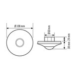 thumbnail of ESYLUX EP10427312 Unterputz Decken-Pr?senzmelder 360 ? Wei? IP20