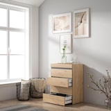 thumbnail of Cómoda, Cajonera, 57x35x75cm, Dormitorio, habitación, Con almacenamiento, Roble _455_1