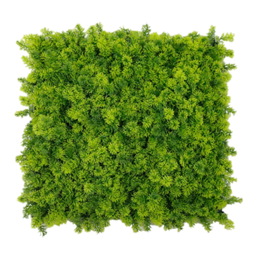 ULM | Muro gastronomico premium con plantas forestales esenciales | Plantas artificiales montadas en la pared Decoración de panel de Plantas cuadradas