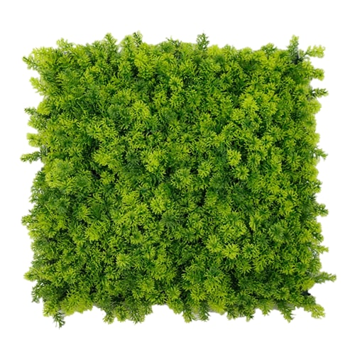 ULM |  Gastronomie Premium Moos Wald Pflanzenwand 50x50cm |Kunstpflanzen Wandmontage Indoor Outdoor| Blätter Wandpaneele Dekoration | Pflanzen Quadrat