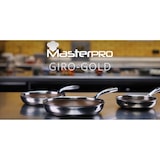 thumbnail of MASTERPRO Set 3 padelle 20+24+28cm multistrato in acciaio antiaderente per induzione con manico ergonomico linea Giro3 Gold