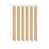 thumbnail of Lamellenvorhang Schiebevorhang fertiges Komplettsystem (latte macchiato, 100x180 cm)