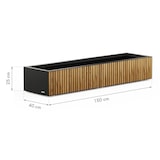 thumbnail of Herstera Garden XIC L - Metalen Plantenbak 150x40x25 cm  - Hout