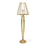 thumbnail of Candeeiro de pé Minerva Ø38x166 cm em ferro estilo reticulado Design moderno com interruptor de pé Ligação E27 Fabricado em Itália Ouro