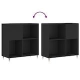 thumbnail of vidaXL Plattenschrank Schwarz 84,5x38x89 cm Holzwerkstoff