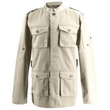 thumbnail of 226 - Kochjacke Parkastyle, langarm, Druckknöpfe : sand 65% Polyester 35%Baumwolle 220 g/m² 5XL