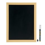 thumbnail of Securit® Woody Wandbord - Gelakt teak houten afwerking - Inclusief krijtstift en montagemateriaal - 30x40cm