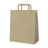 thumbnail of 250x GASTRO Papiertragetaschen 39 x 32 x 16 cm mit EAN-Code braun