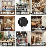 thumbnail of Portarollos Papel Higiénico Industrial Rollos Blancoplata color negro Incluye Llave de Seguridad