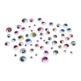 thumbnail of Wackelaugen mit Wimpern 5mm - 15mm selbstklebend Bastelaugen zum Aufkleben Klebeaugen DIY Scrapbooking Deko Augen zum Basteln Bunt