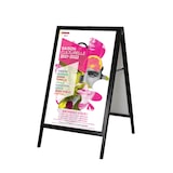 thumbnail of Chevalet de trottoir slide in noir B1 100 x 70 cm