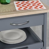 thumbnail of HOMCOM Carrello da Cucina con Cassetto, Ripiano e 2 Vassoi Estraibili