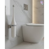thumbnail of *SALE* Toilettenbürste Designer Blanc, Wandmontage, hängend, geschlossen, verschiedene Designs : Farbe - Schwarz (mit verchromten Elementen)