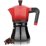 thumbnail of Magefesa Tradicional - Cafetera Italiana Negra y Roja, 12 Tazas, 600ml, Acero Inoxidable y Aluminio, Todo Tipo de Cocinas, Induccion, Mango Toque Frío
