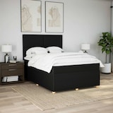 thumbnail of vidaXL Boxspringbett mit Matratze Schwarz 160x200 cm Stoff