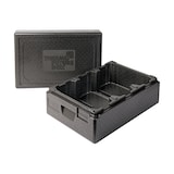 thumbnail of Thermo Future Box, Ice Cream +3, Isolierbox schwarz, hoher Deckel, für 3 schmale Eisbehälter 360 x 165 mm, robust, nachhaltig aus EPP