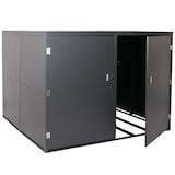 thumbnail of PROREGAL 4er-Fahrradgarage HxBxT 160x222x208cm abschließbar Metall Anthrazit Gerätehaus Fahrradbox mit Ablage